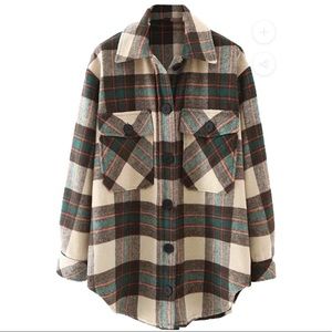 THICK PLAID SHIRT / SHACKET